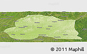 Physical Panoramic Map of Dedu, satellite outside