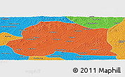 Political Panoramic Map of Dedu