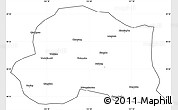 Blank Simple Map of Dedu, cropped outside