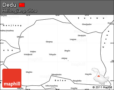 Blank Simple Map of Dedu