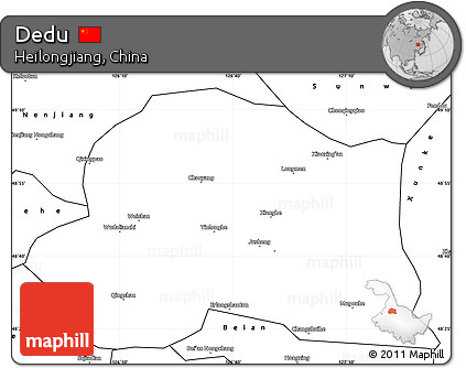 Blank Simple Map of Dedu