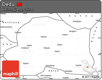 Blank Simple Map of Dedu