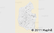 Classic Style 3D Map of Dongning, single color outside