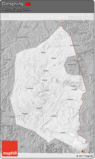 Gray 3D Map of Dongning