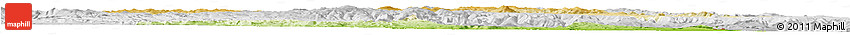 Physical Horizon Map of Dongning, lighten, desaturated