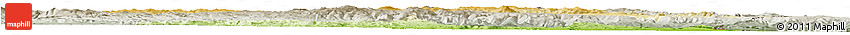 Physical Horizon Map of Dongning, semi-desaturated