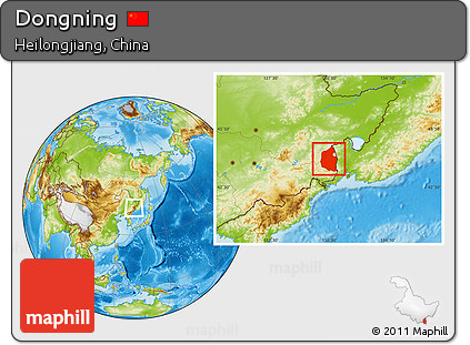 Physical Location Map of Dongning