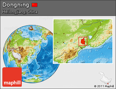 Physical Location Map of Dongning