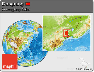 Physical Location Map of Dongning