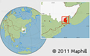 Savanna Style Location Map of Dongning, highlighted parent region