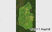 Satellite Map of Dongning, darken