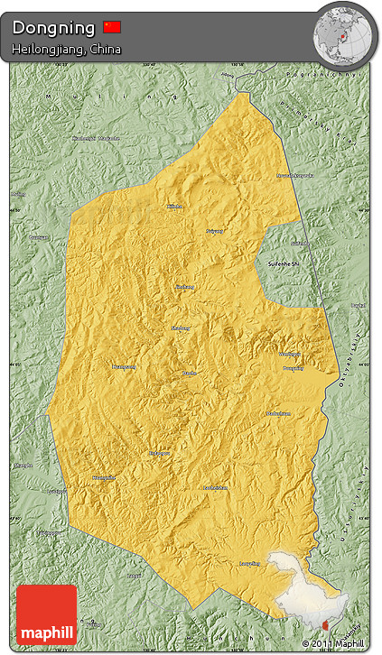 Savanna Style Map of Dongning