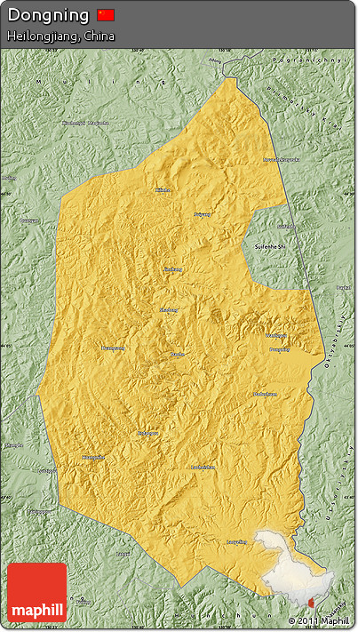 Savanna Style Map of Dongning