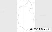Blank Simple Map of Dongning, cropped outside, no labels