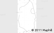 Blank Simple Map of Dongning, no labels