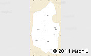 Classic Style Simple Map of Dongning, single color outside