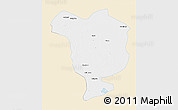 Classic Style 3D Map of Dorbod, single color outside