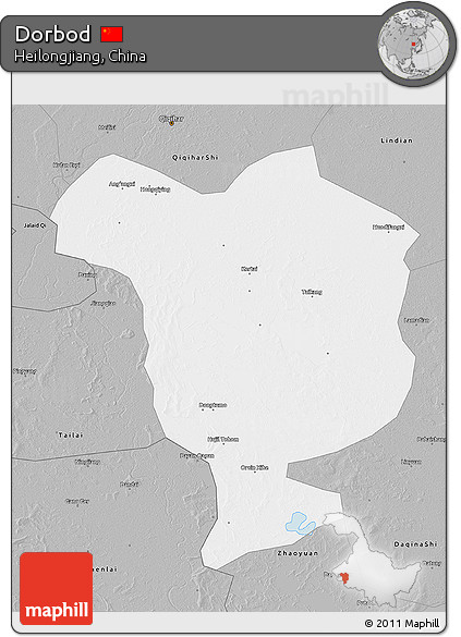Gray 3D Map of Dorbod