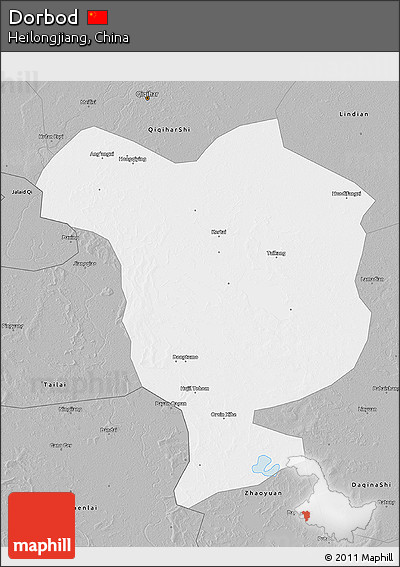 Gray 3D Map of Dorbod