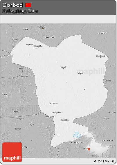 Gray 3D Map of Dorbod