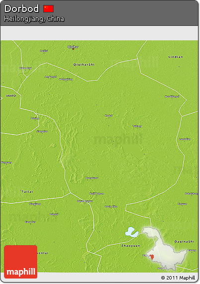 Physical 3D Map of Dorbod