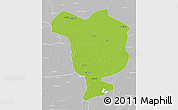 Physical 3D Map of Dorbod, lighten, desaturated