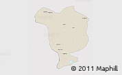 Shaded Relief 3D Map of Dorbod, cropped outside