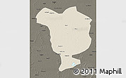 Shaded Relief 3D Map of Dorbod, darken