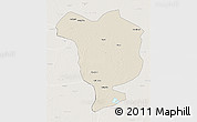 Shaded Relief 3D Map of Dorbod, lighten