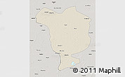 Shaded Relief 3D Map of Dorbod, semi-desaturated
