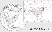 Blank Location Map of Dorbod, highlighted country, highlighted parent region, within the entire country