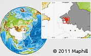 Physical Location Map of Dorbod, highlighted country, highlighted parent region