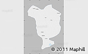 Gray Map of Dorbod, single color outside