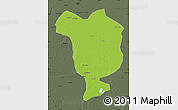 Physical Map of Dorbod, darken, semi-desaturated