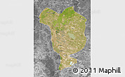 Satellite Map of Dorbod, desaturated