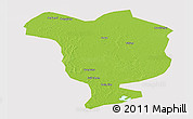 Physical Panoramic Map of Dorbod, cropped outside