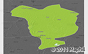 Physical Panoramic Map of Dorbod, darken, desaturated