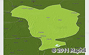 Physical Panoramic Map of Dorbod, darken