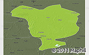Physical Panoramic Map of Dorbod, darken, semi-desaturated