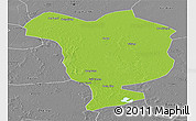 Physical Panoramic Map of Dorbod, desaturated