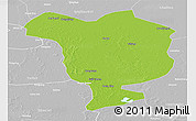 Physical Panoramic Map of Dorbod, lighten, desaturated