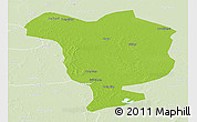 Physical Panoramic Map of Dorbod, lighten