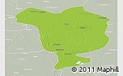 Physical Panoramic Map of Dorbod, lighten, semi-desaturated