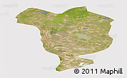 Satellite Panoramic Map of Dorbod, cropped outside