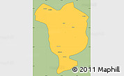 Savanna Style Simple Map of Dorbod, cropped outside