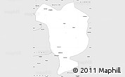 Silver Style Simple Map of Dorbod