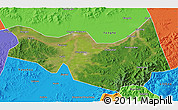 Satellite 3D Map of Fangzheng, political outside
