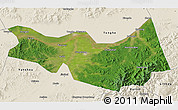 Satellite 3D Map of Fangzheng, shaded relief outside