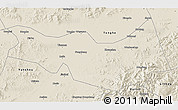 Shaded Relief 3D Map of Fangzheng