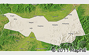 Shaded Relief 3D Map of Fangzheng, satellite outside